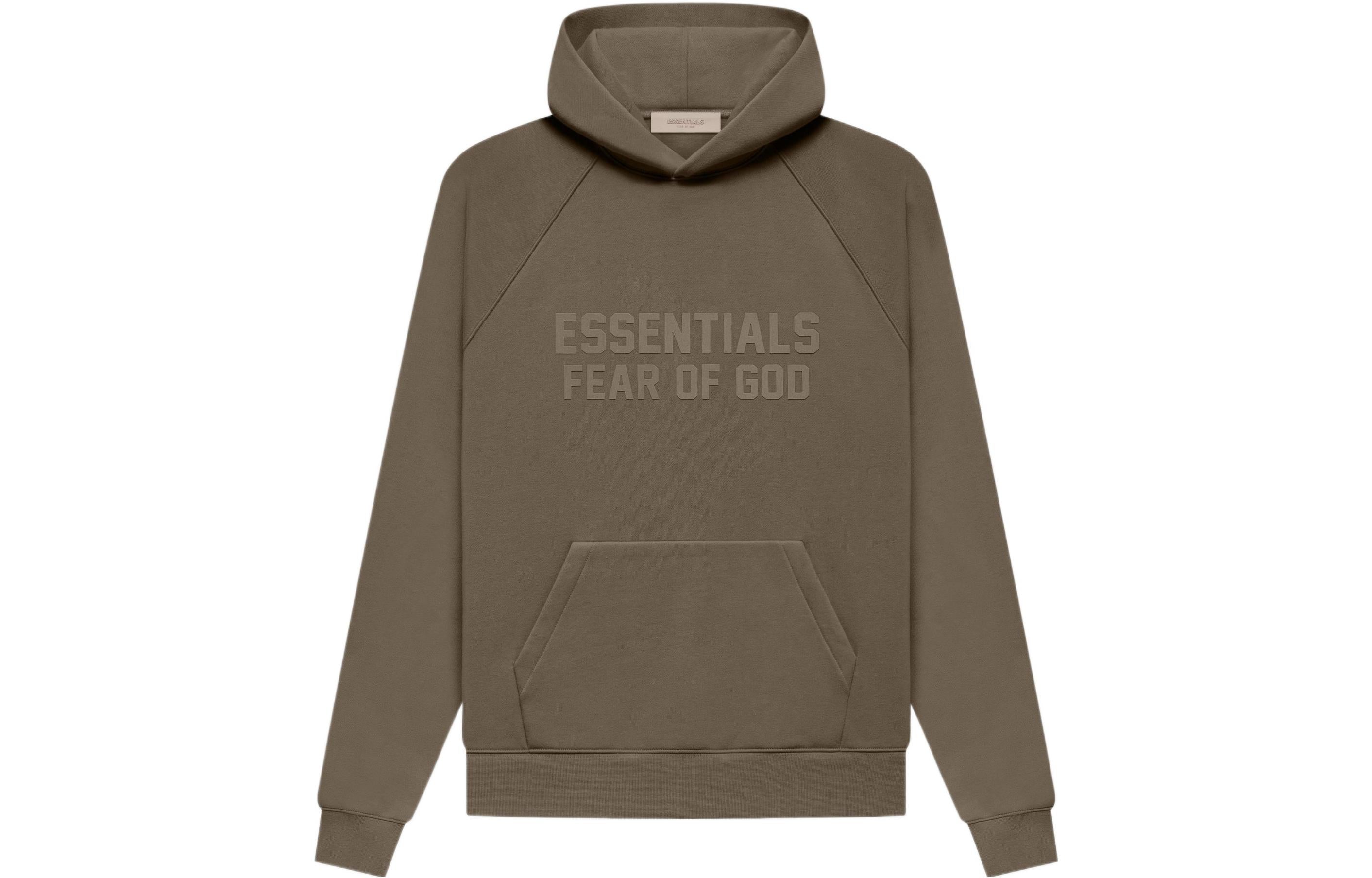 Fear of God Essentials unisex hoodies and sweatshirts, wooden coffee color