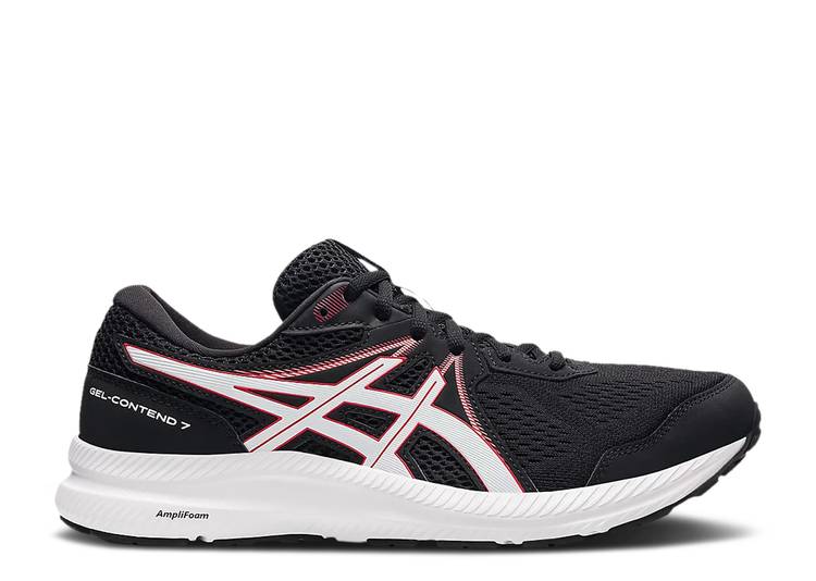 ASICS GEL CONTEND 7 'BLACK ELECTRIC RED' sneakers, black