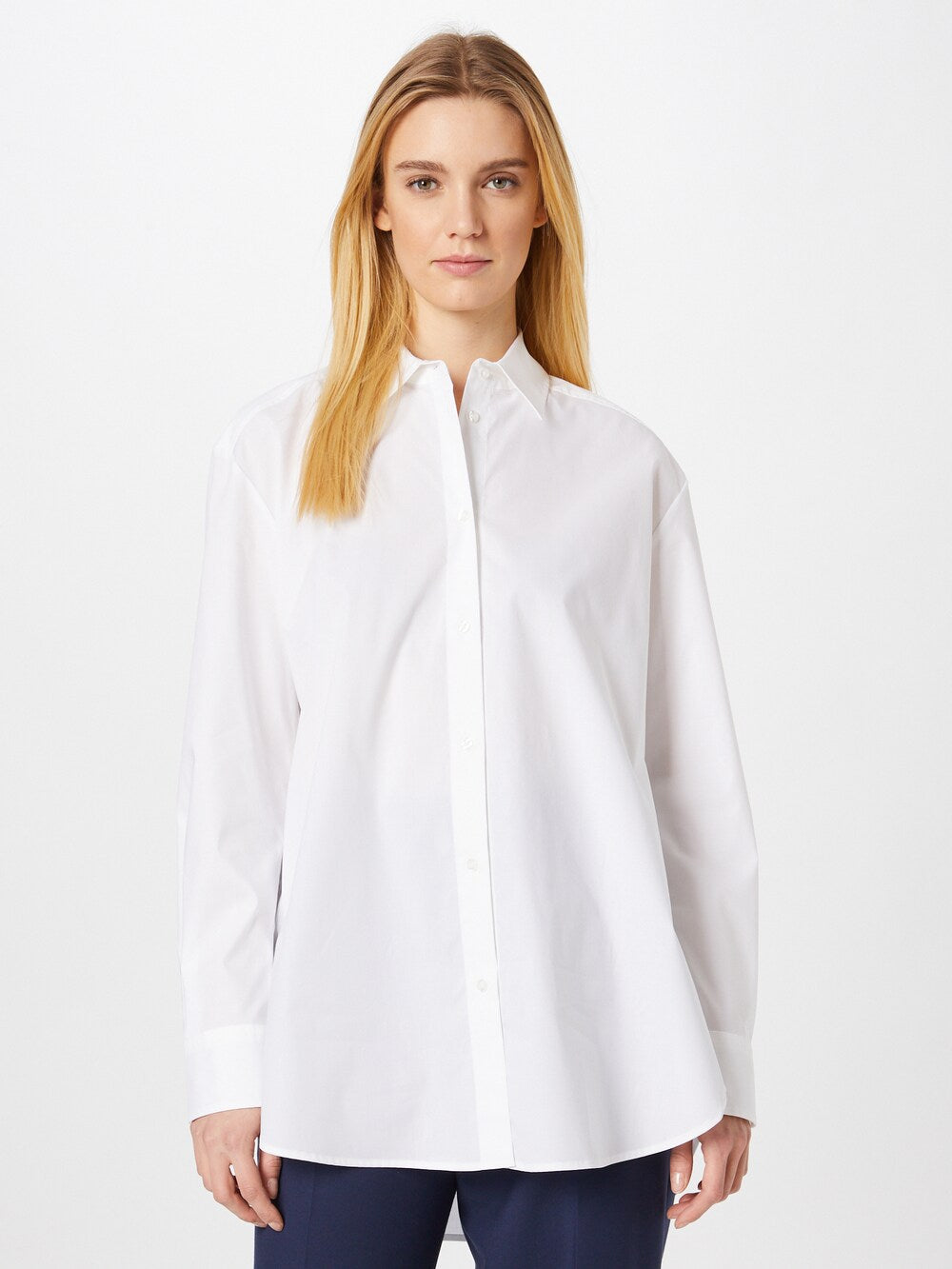 Blouse HUGO The Boyfriend, white