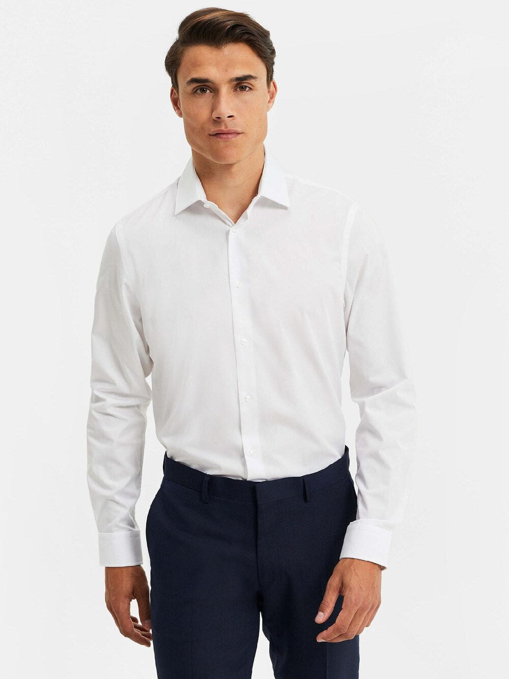 We Fashion regular fit business shirt, white