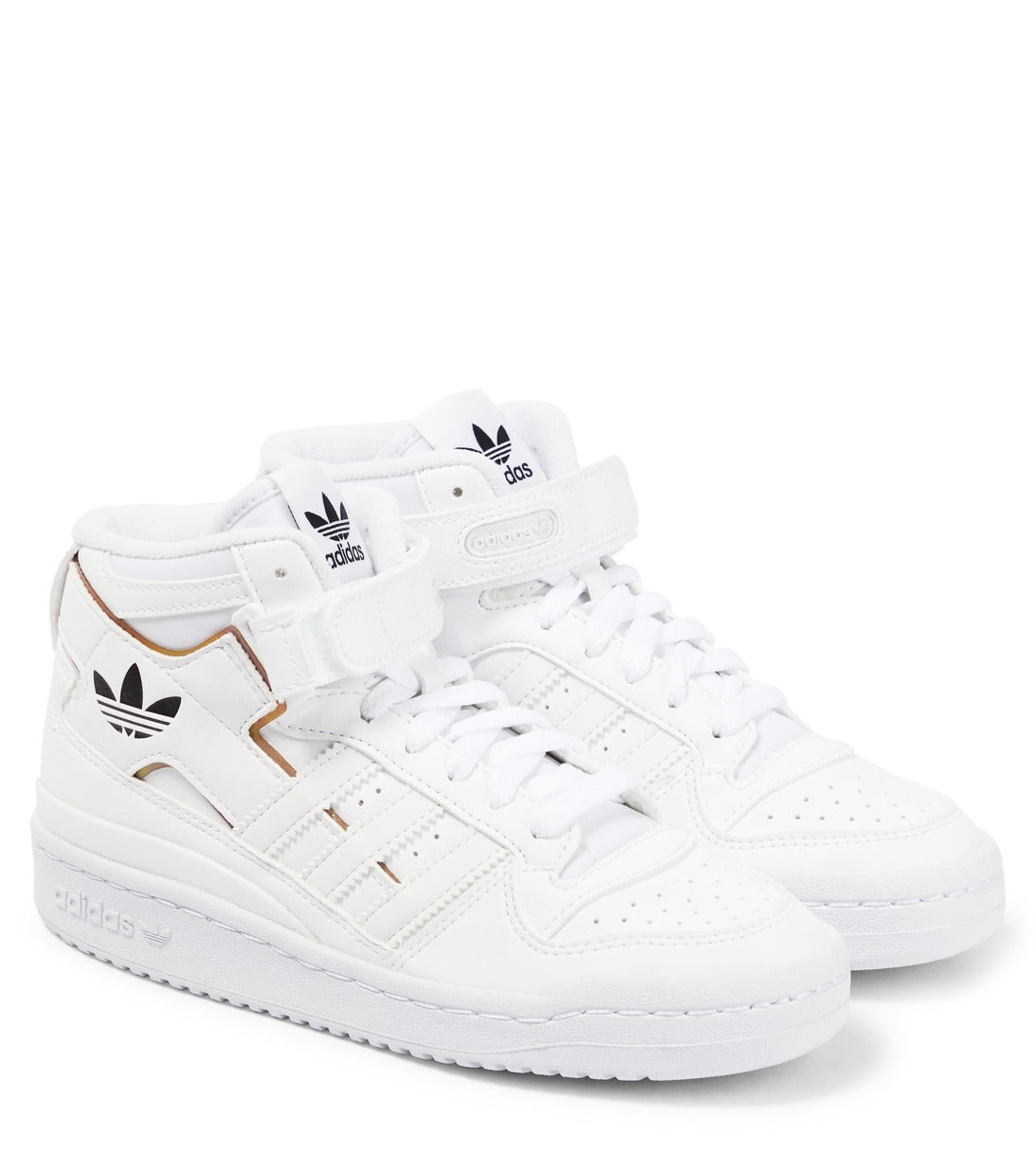 Adidas Originals Forum Mid Leather Sneakers, White