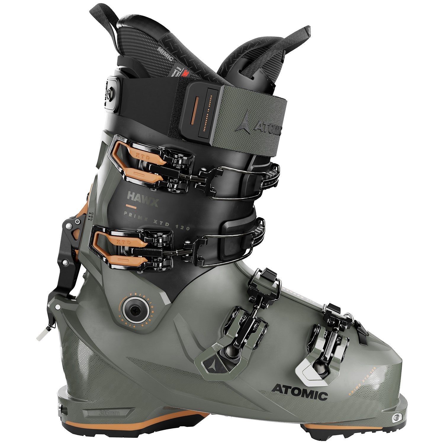 حذاء تزلج Atomic Hawx Prime XTD 120 GW Alpine Touring 2024، باللون الأخضر