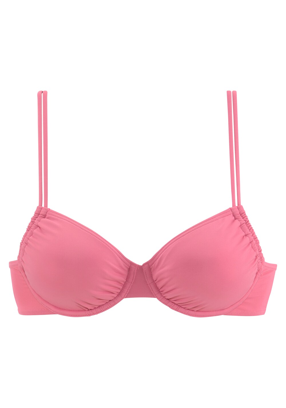 T-shirt bikini top Lascana, pink