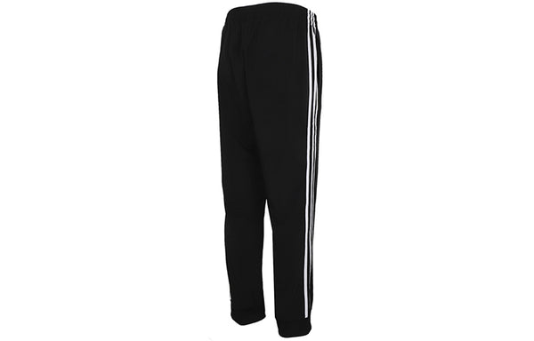 adidas Casual Sports Side Stripe Bundle Feet Long Pants Black