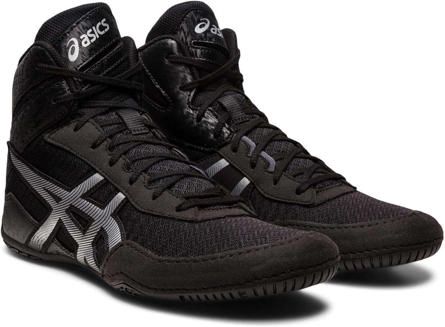 Matcontrol 3 Wrestling Shoe ASICS, Black/Pure Silver