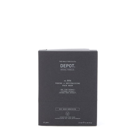 806 Toning and restoring face mask for men, Depot