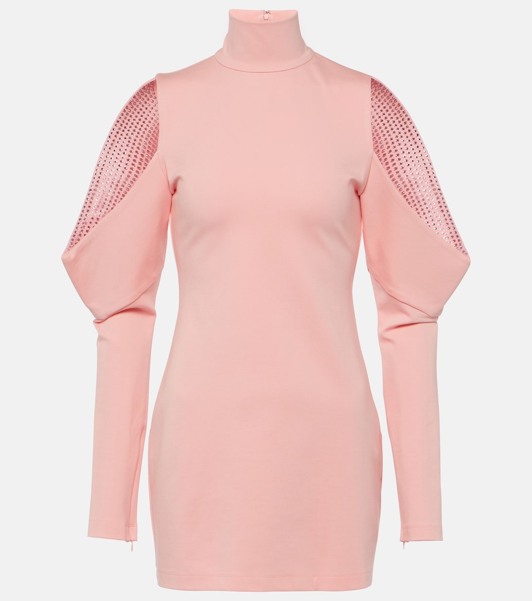 Area Embellished Mini Dress, Pink