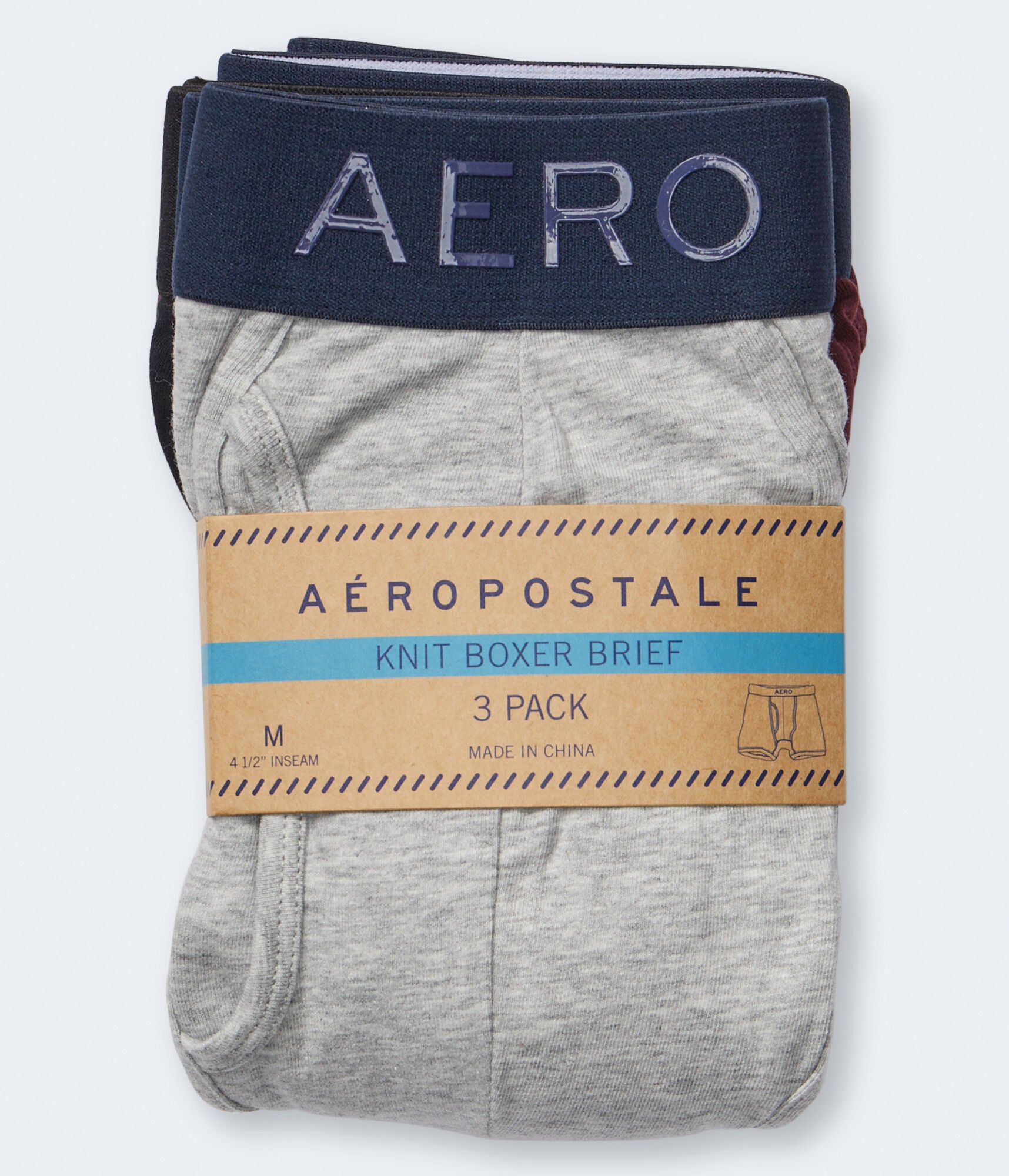 Knitted boxer briefs (3 pcs.) Aeropostale, multicolor