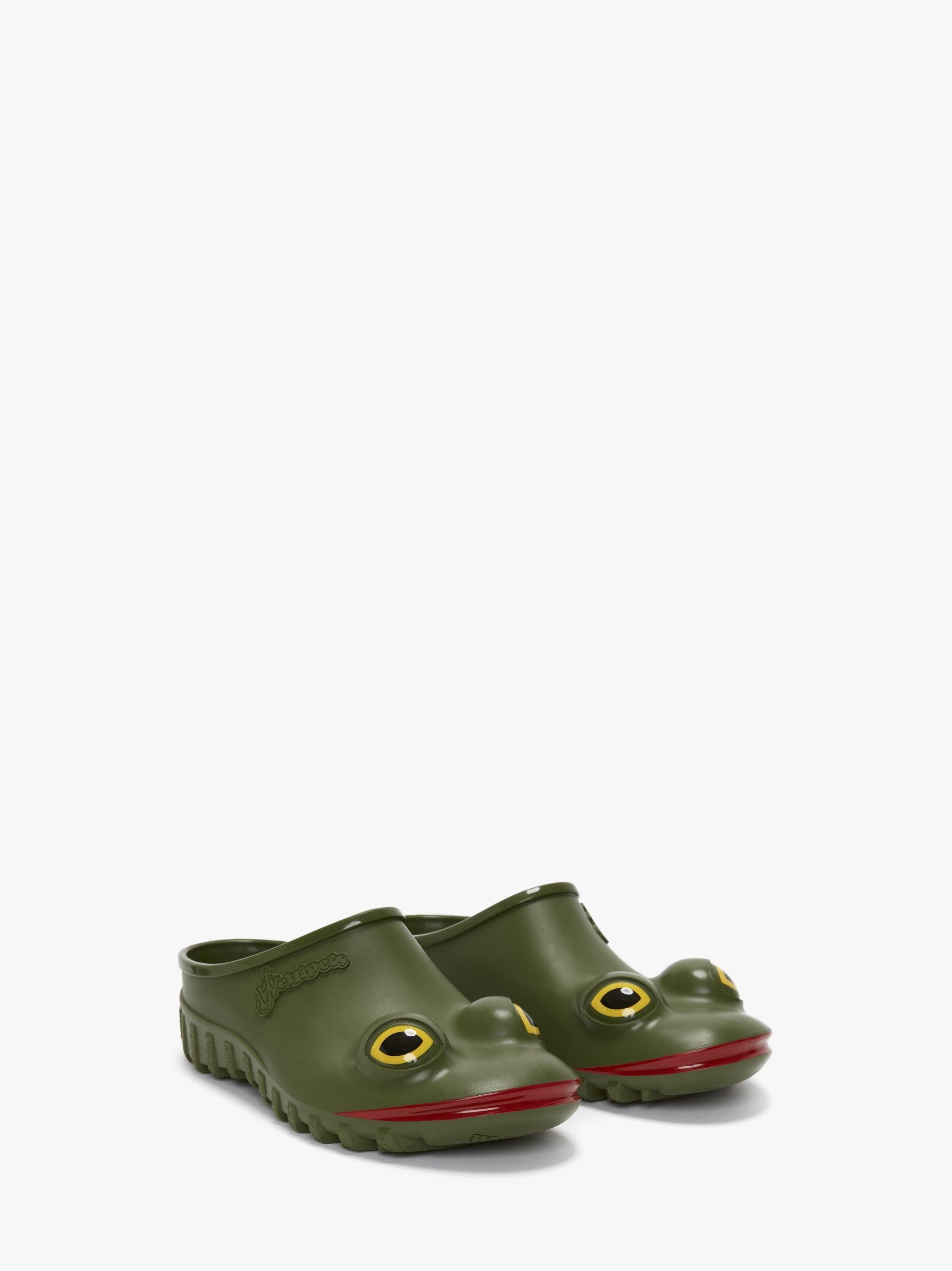 JW Anderson x Wellipets frog loafers, green