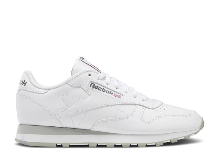 حذاء رياضي Reebok CLASSIC LEATHER 'WHITE PURE GRAY' باللون الأبيض