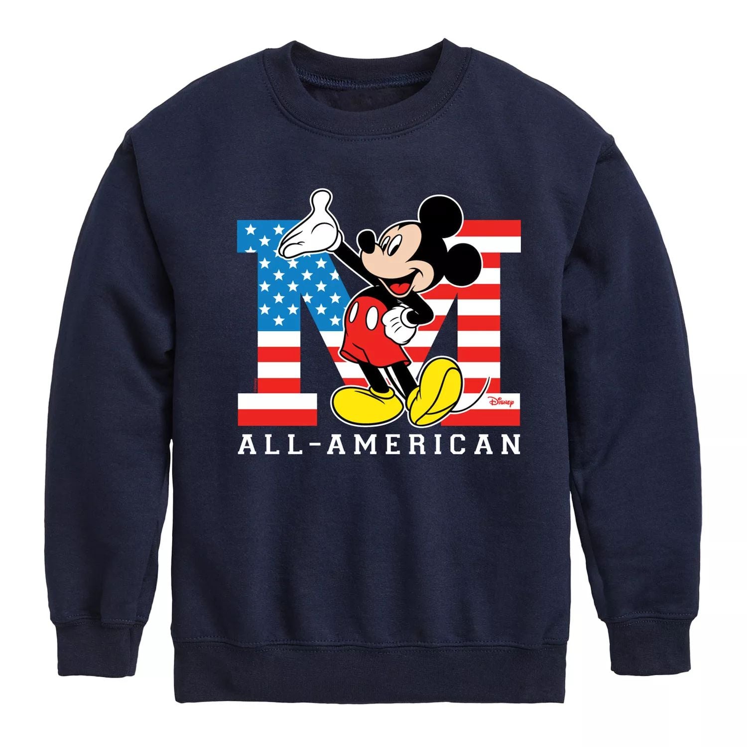 Sweatshirt with American pattern Disney Mickey Mouse for boys 8-20 years old Disney