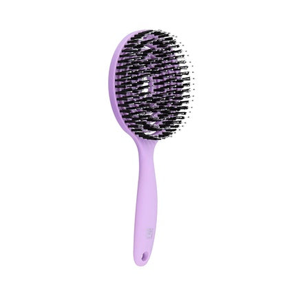 T4B Ilu Lollipop Candy Purple Professional Round Lightweight Detangling Brush for Wet and Dry Hair Designed for Professional Hairdressers Colorful Brush , Tb Tools For Beauty