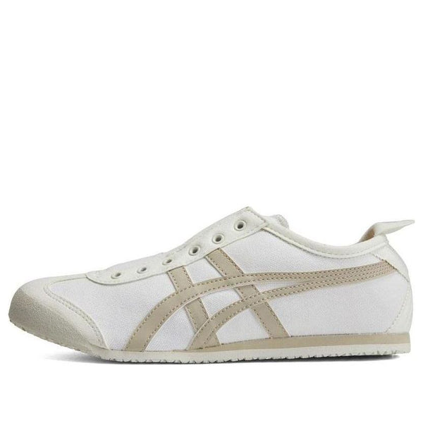 حذاء رياضي Onitsuka Tiger MEXICO 66 باللون الأبيض والبيج، باللون الأبيض