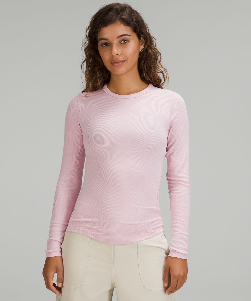 Long Sleeve Hold Tight Lululemon Shirt, Pink