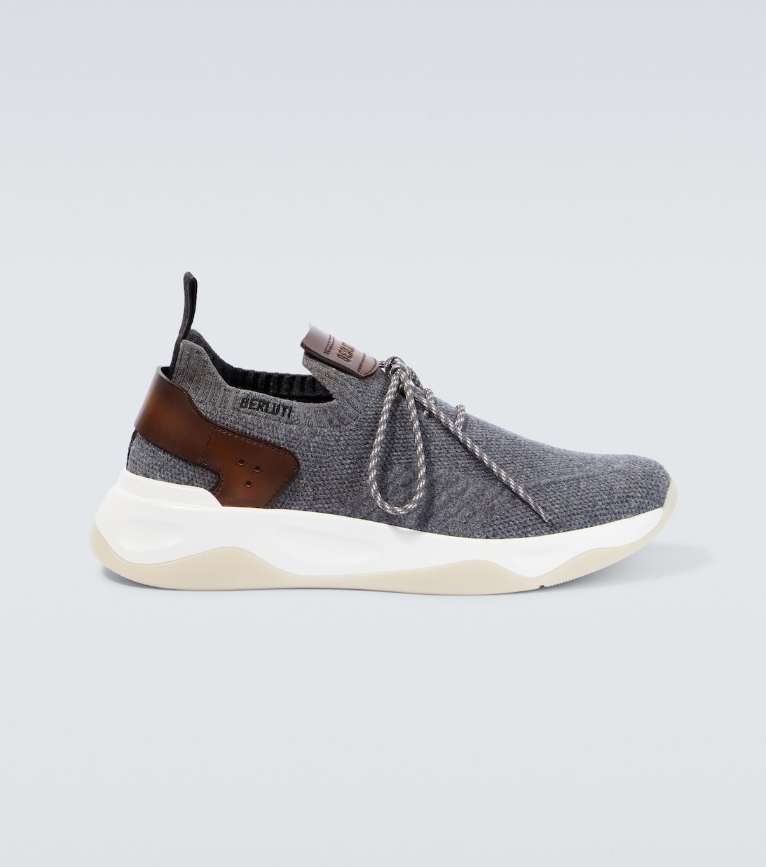 Berluti cashmere Shadow sneaker, gray