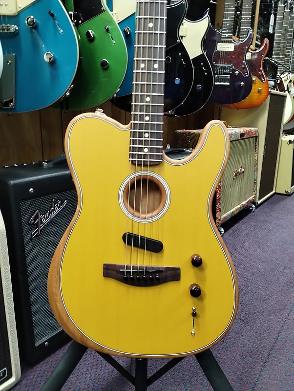 جيتار صوتي Fender Acoustasonic Player Telecaster Butterscotch Blonde