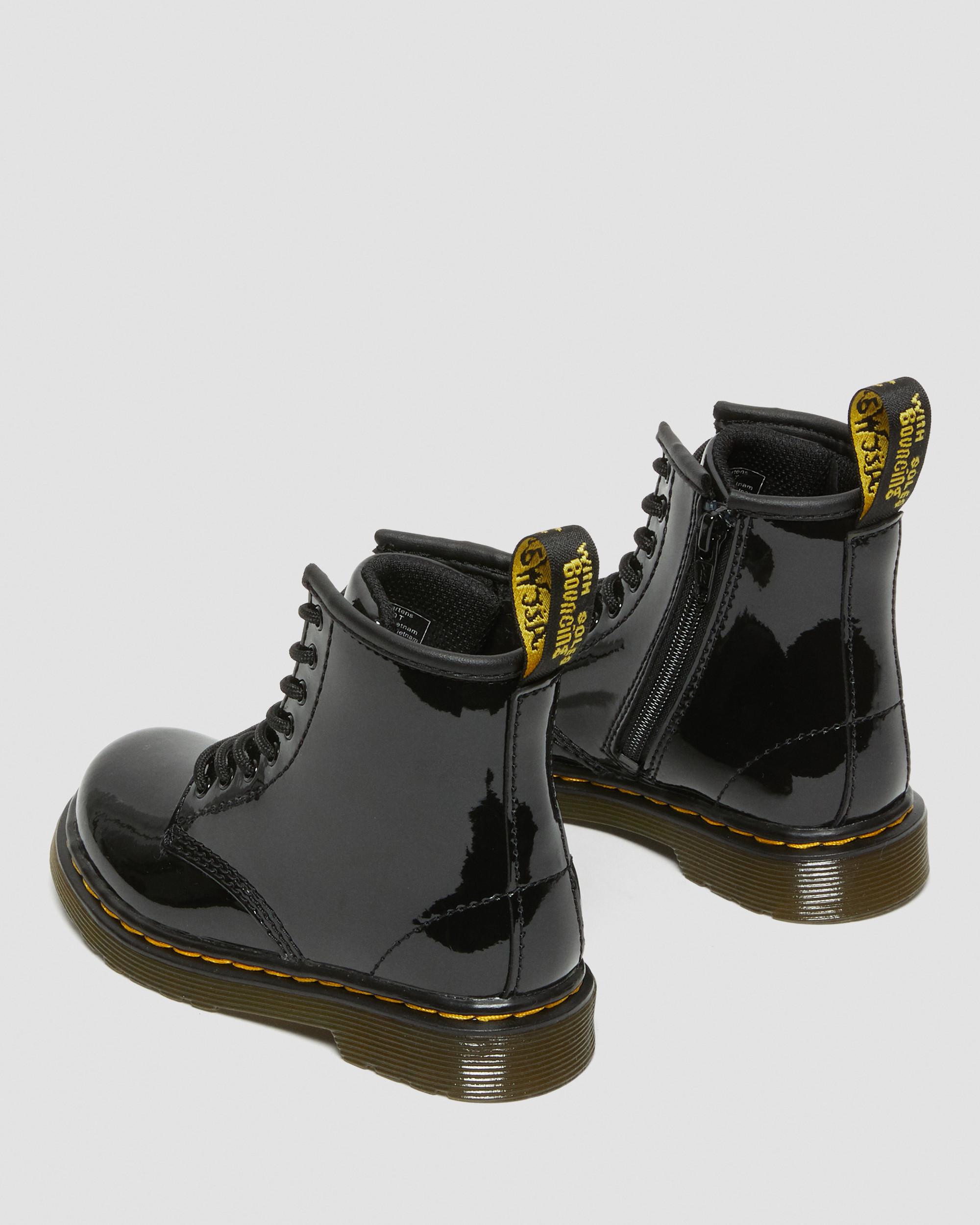 حذاء برباط لامع للأطفال الصغار 1460 Dr من Martens