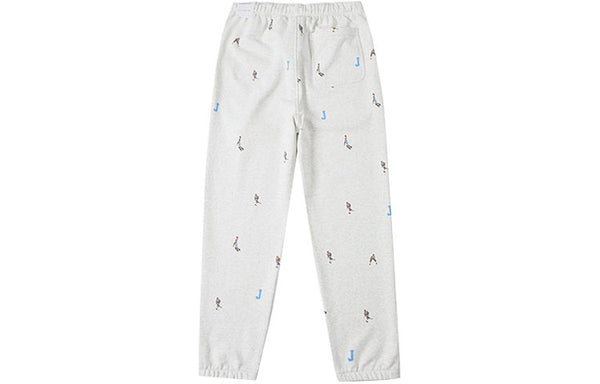 Air Jordan Essentials Funny Pattern Knit Bundle Feet Sports Pants 'White', White