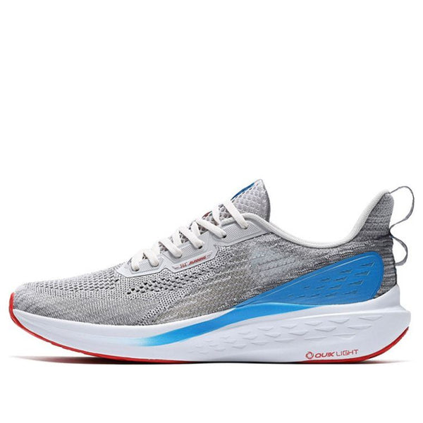 361 Degrees QU!K Light Breathable Running Shoes 'Grey Blue', gray