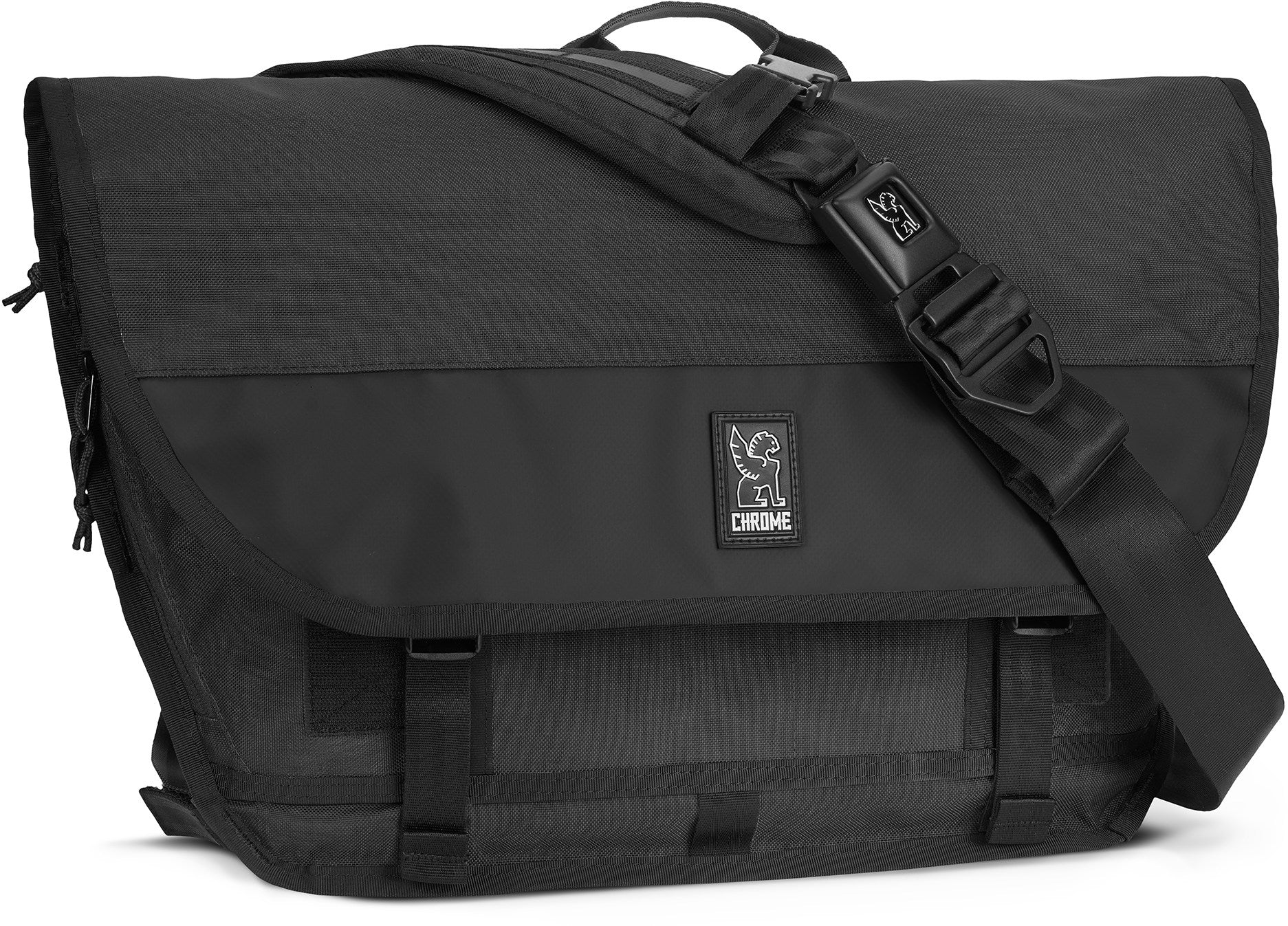 Messenger bag Buran III Chrome, black