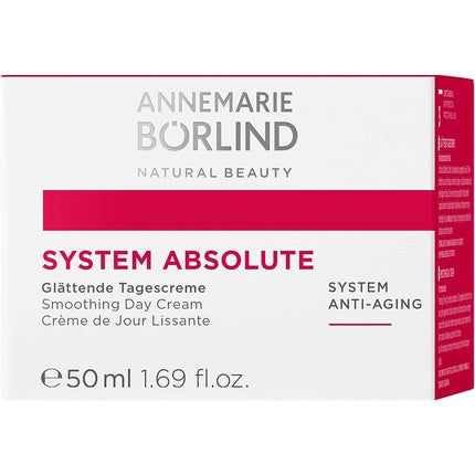 كريم النهار Annemarie Borlind System Absolute Smoothing Day Cream 50 ml - ينشط إنتاج الكولاجين والإيلاستين - قاعدة مثالية للمكياج بملمس كريمي غني، Annemarie Bo Rlind