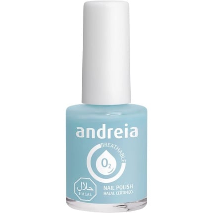 Breathable nail polish Andrey Halal, glossy vegan and cruelty-free, 10.5 ml, B3, blue, Andreia