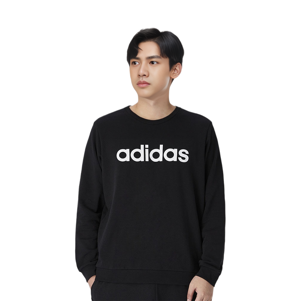 Essentials Sweatshirt for Men, Black Adidas, Black