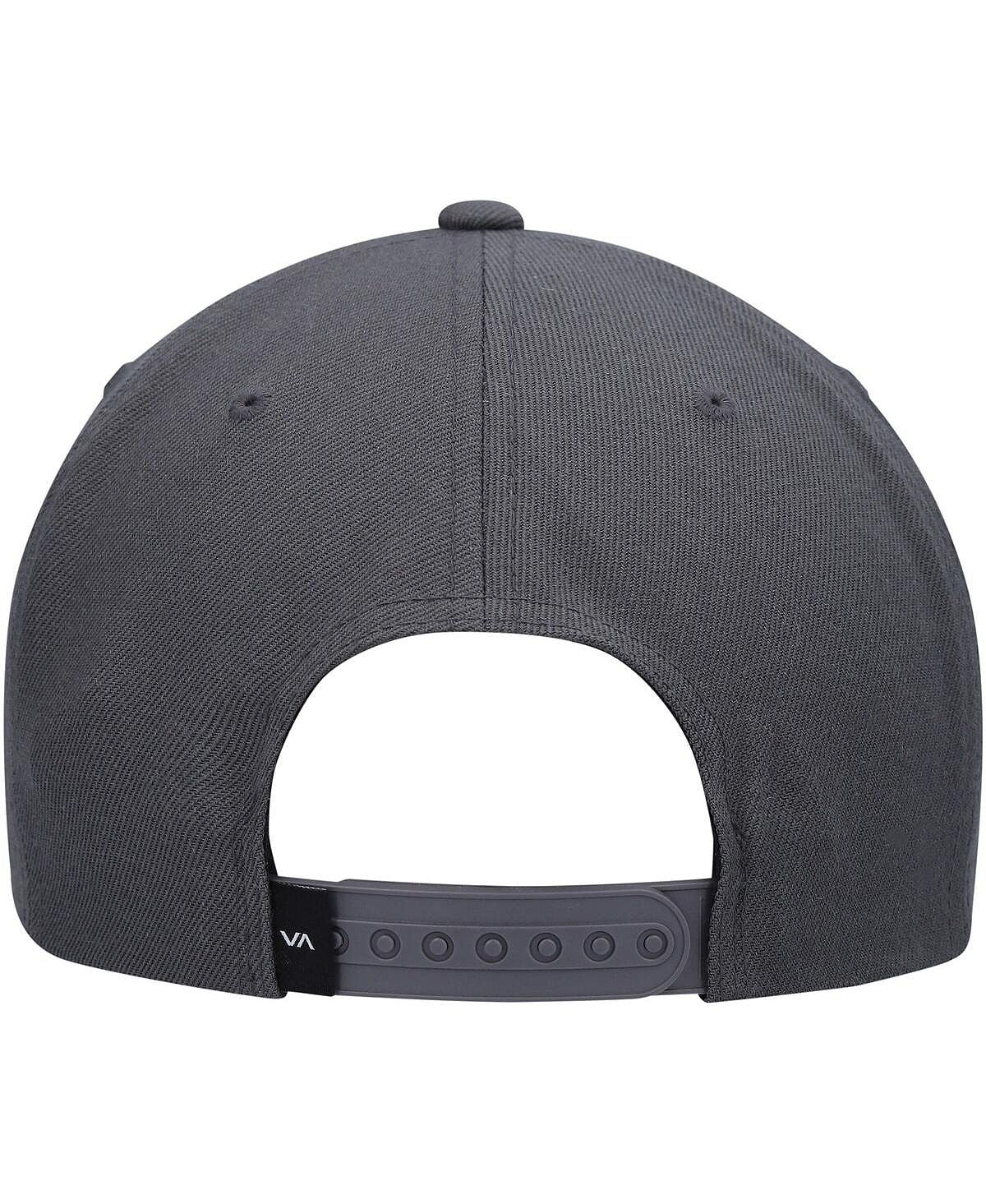 Men's Dark Gray Snapback Layover RVCA Cap