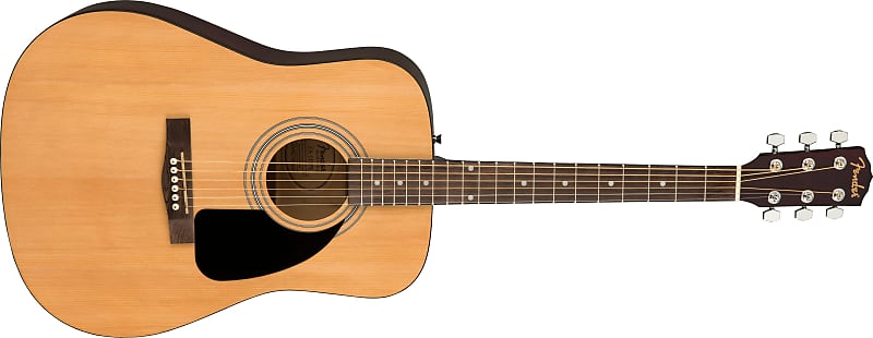 جيتار صوتي Fender FA-115 Dreadnought Acoustic Guitar Pack، طبيعي، لوحة أصابع من خشب الجوز