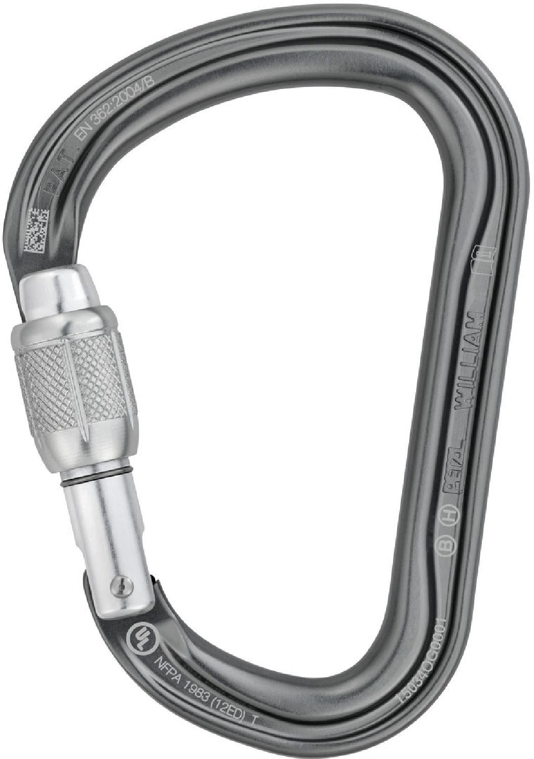 William Screw Lock Petzl carbine