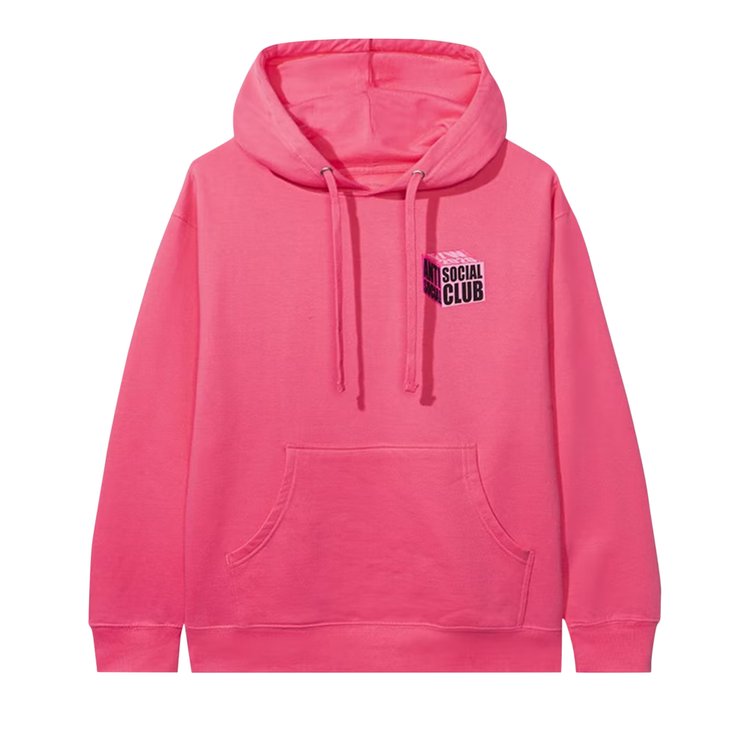 Anti Social Social Club I Wish I Was Wrong Pink Hoodie