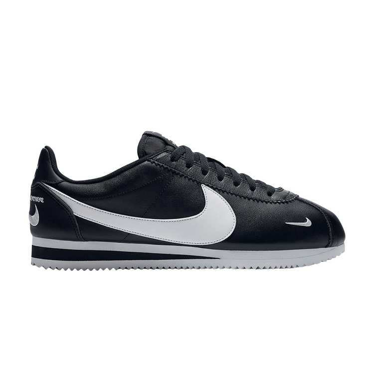 Nike Classic Cortez Premium 'Swoosh' Trainers, Black