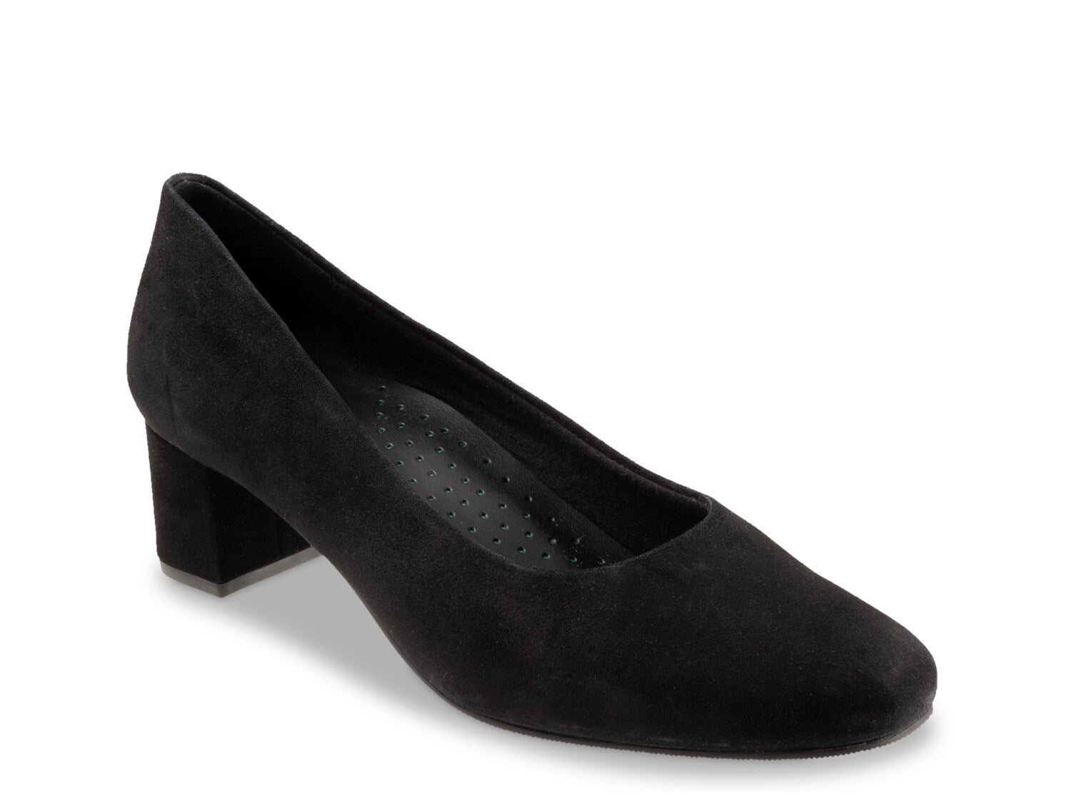 Trotters Daria suede ballet flats, black