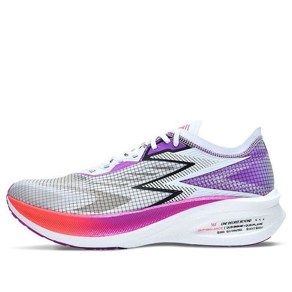 361 Degrees x Qu!k Foam Flying Flame PB Running Shoes 'White Purple', white