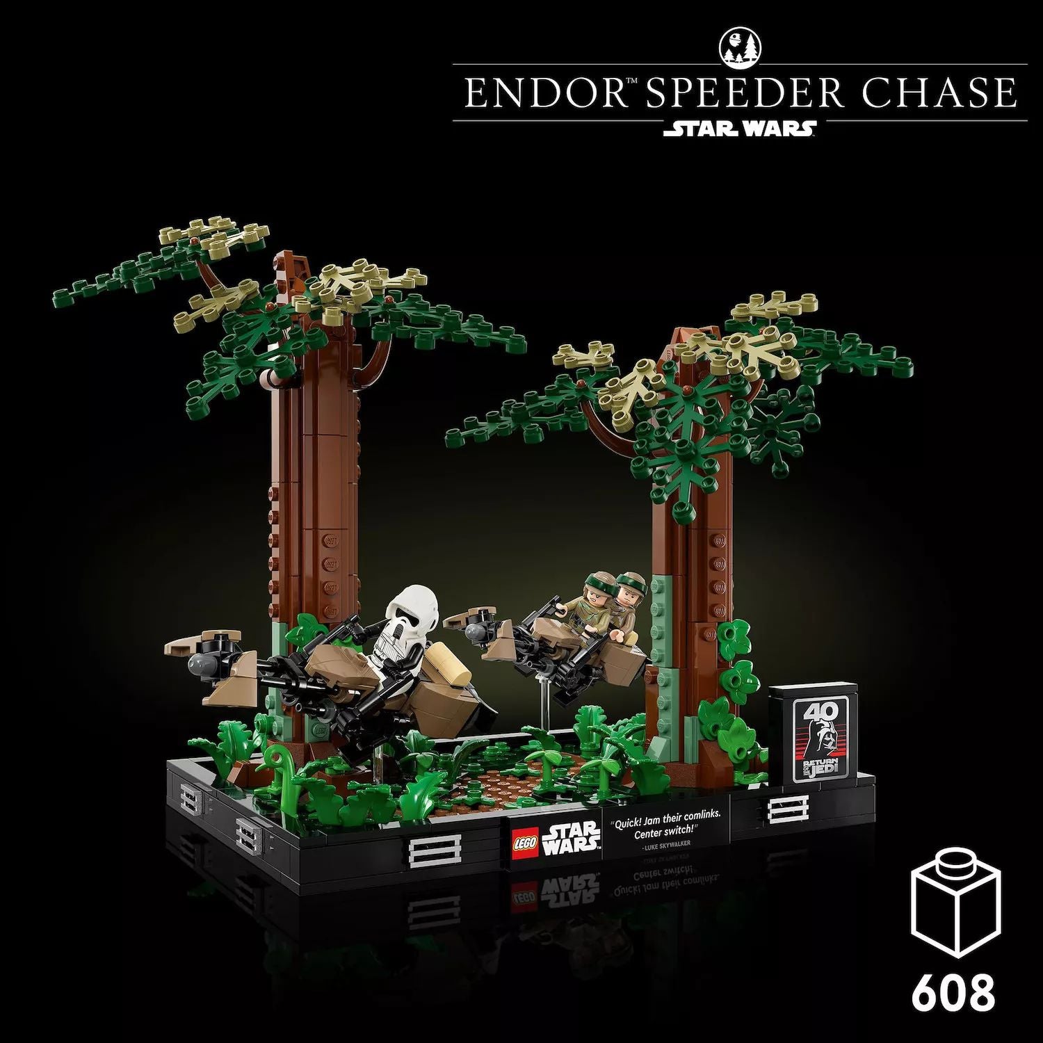 LEGO Star Wars Endor Speeder Chase Diorama 75353 (608 pieces) LEGO