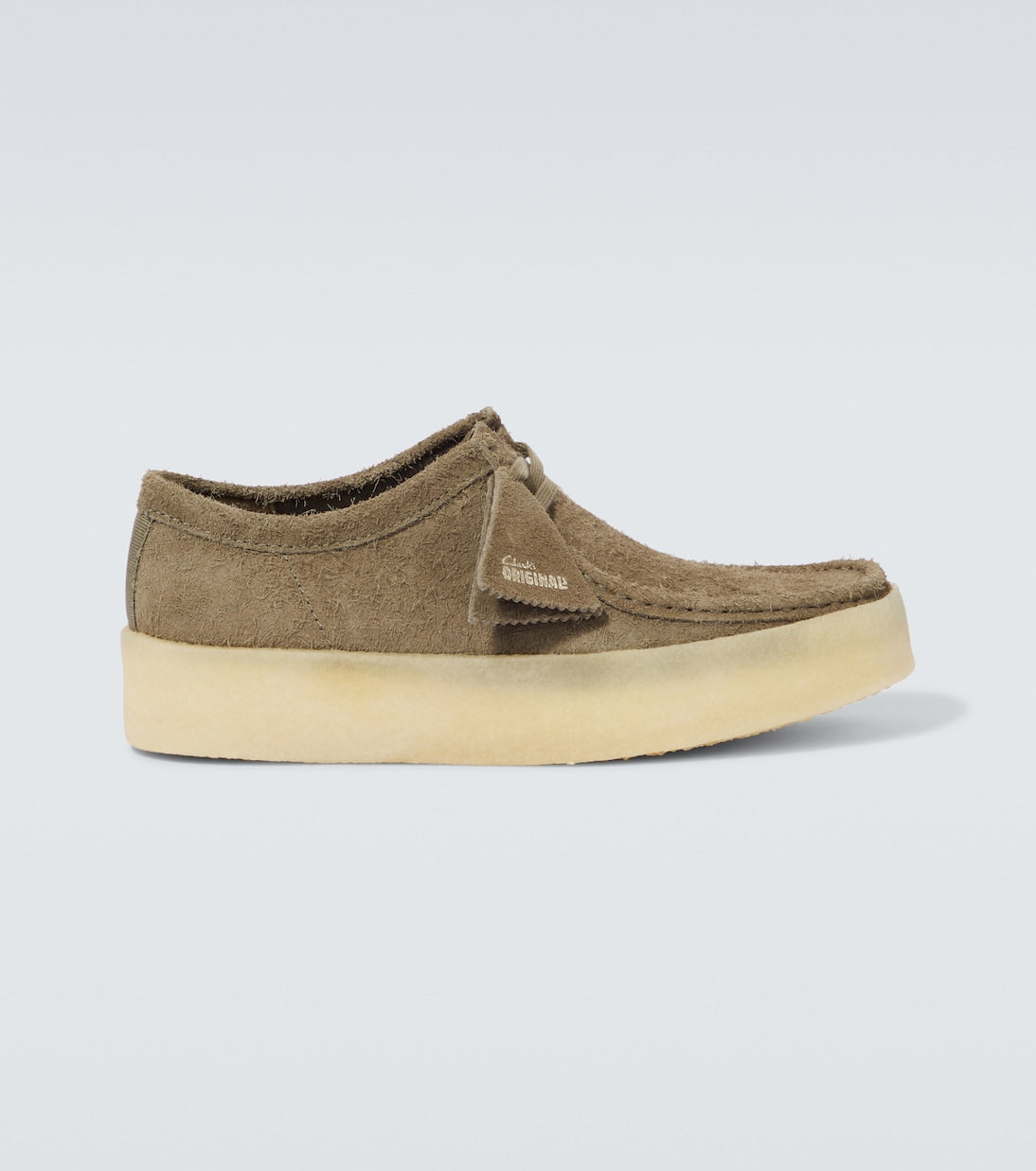 حذاء لوفرز من الجلد المدبوغ من Wallabee Clarks Originals، لون كاكي