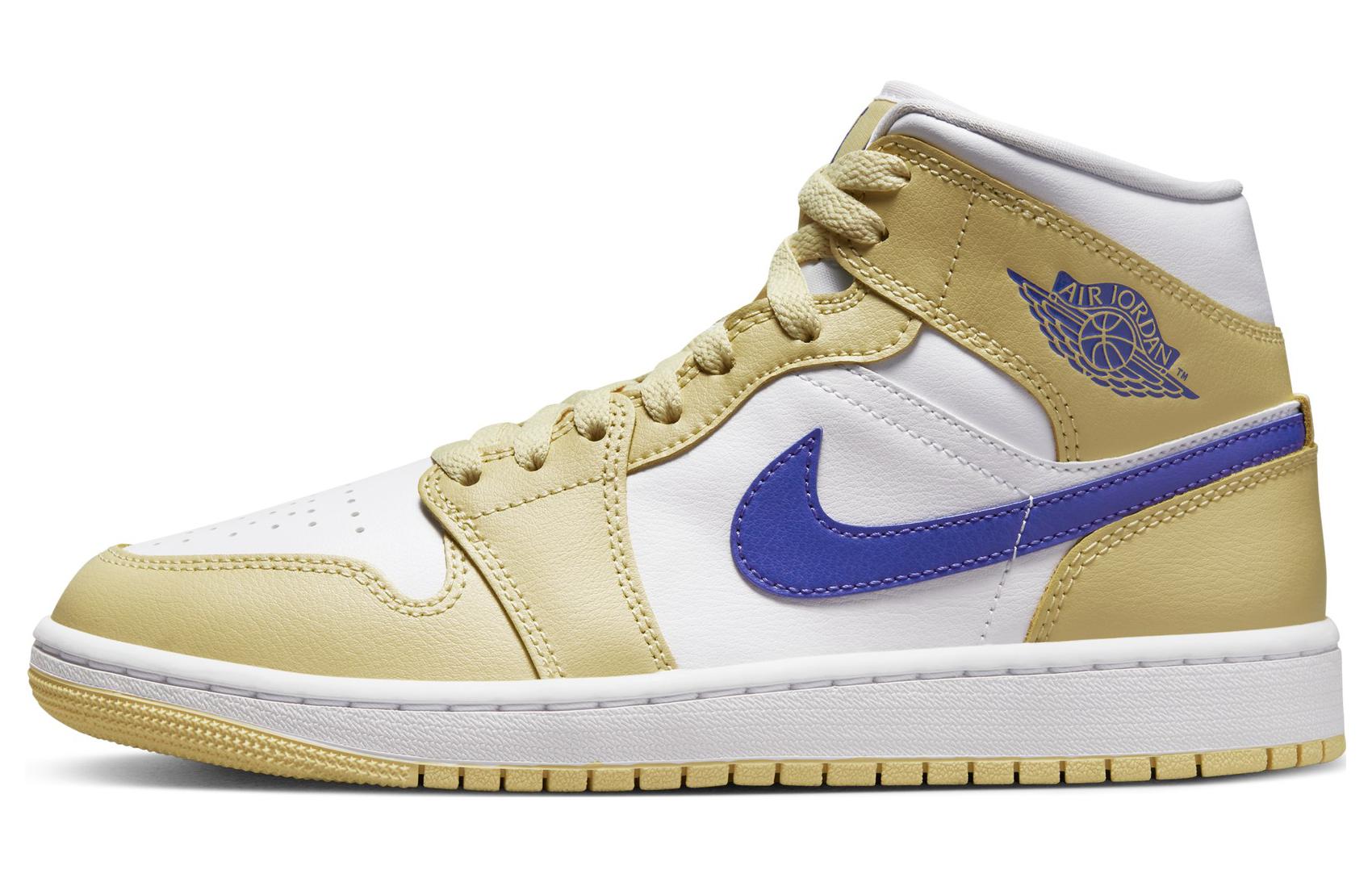 Nike Air Jordan 1 Mid Light Yellow/White