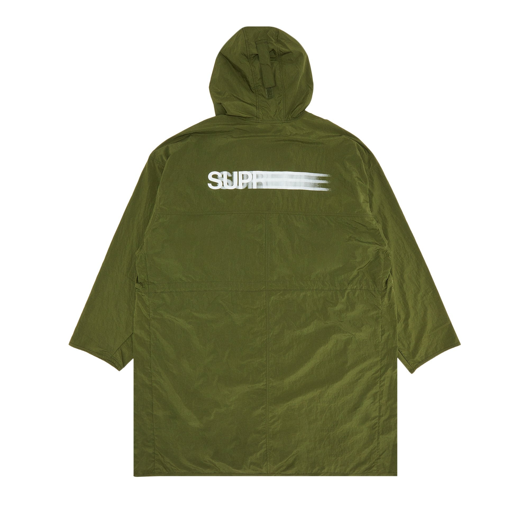 Lightweight Supreme Motion Logo Parka in Olive