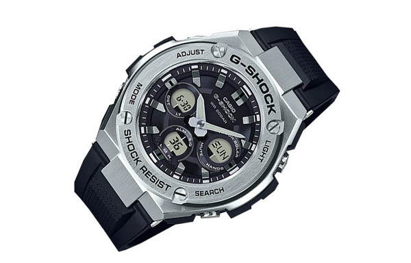 CASIO G-Shock G-Steel 'Black Silver' watch, black