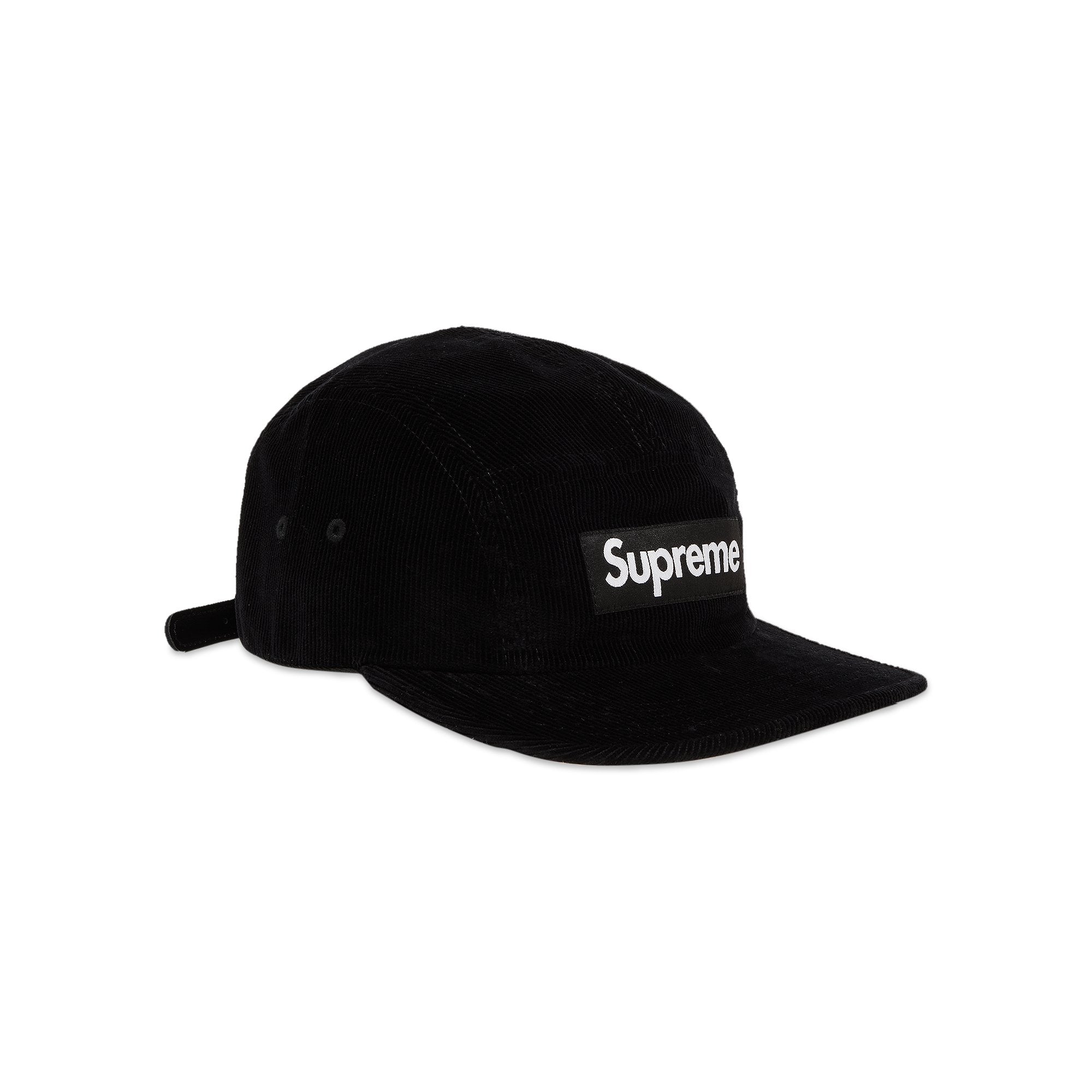 Supreme Corduroy Cap, Black