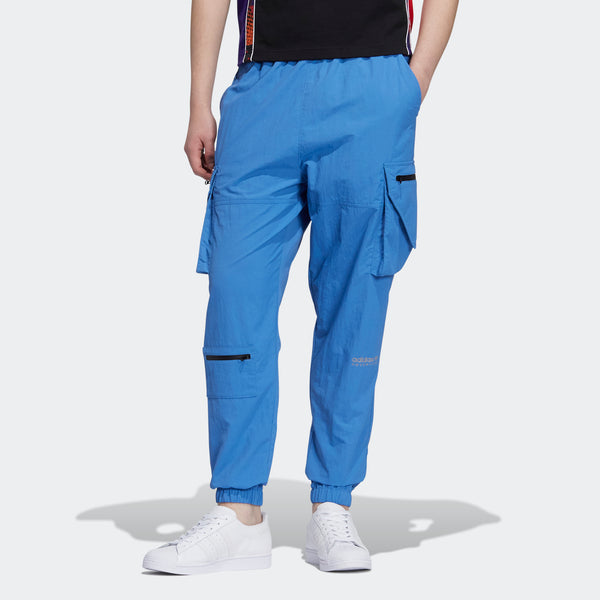 بنطلون رياضي رجالي adidas originals Adv Pants بجيب جانبي واحد مع وصلات للقدمين بنطلون رياضي/بنطلون رياضي/بنطلون رياضي أزرق متعدد الألوان