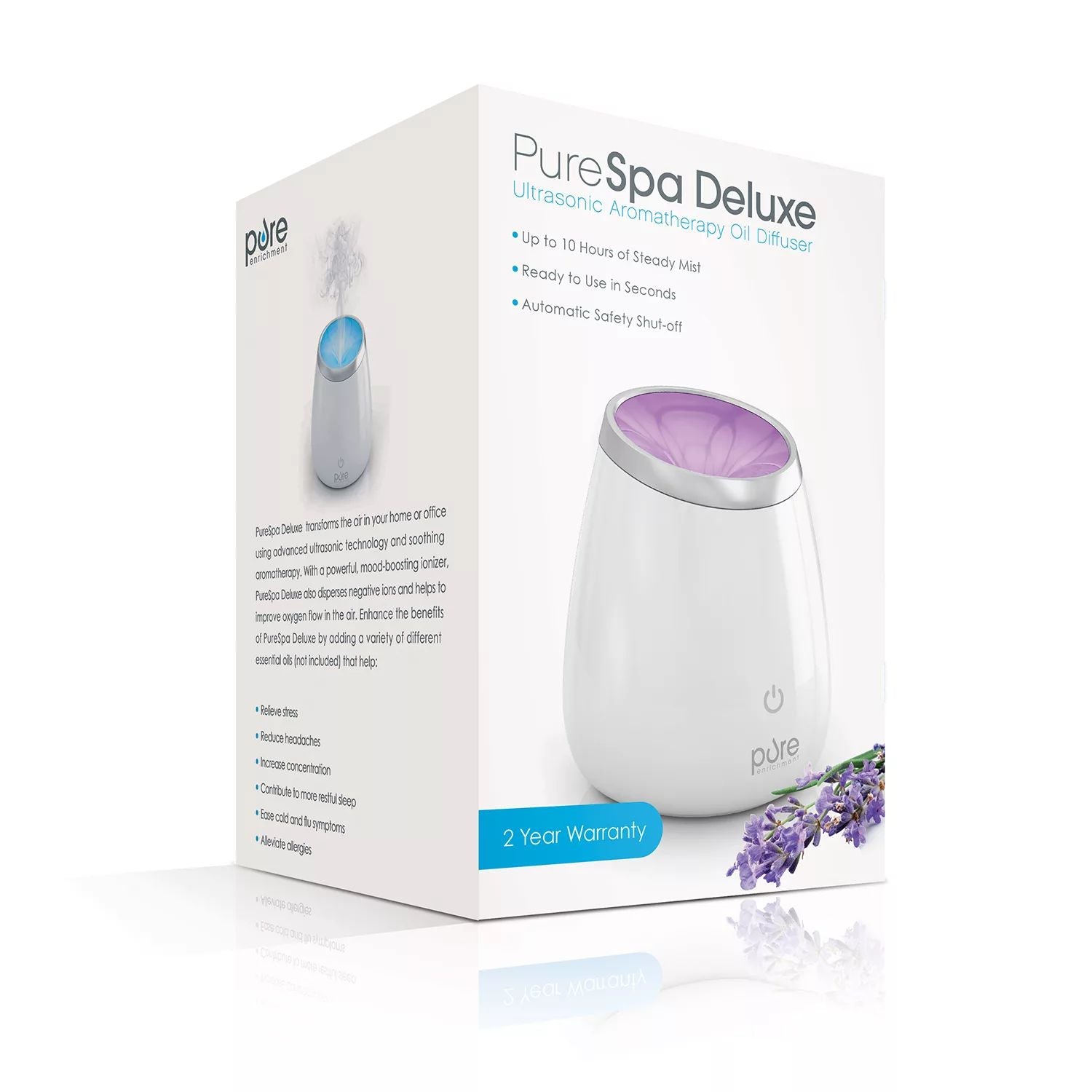 Aromatherapy essential oil diffuser Pure Enrichment PureSpa Deluxe