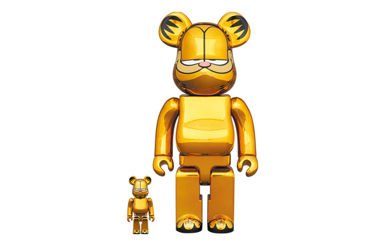 Be@rbrick GARFIELD GOLD CHROME الإصدار 1000%