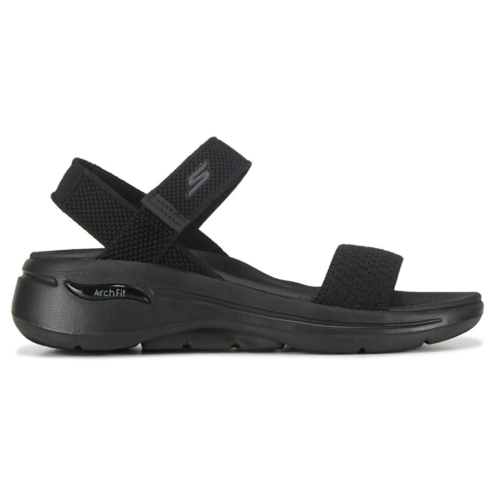 Skechers Women's Go Walk Arch Fit Sandals, Black