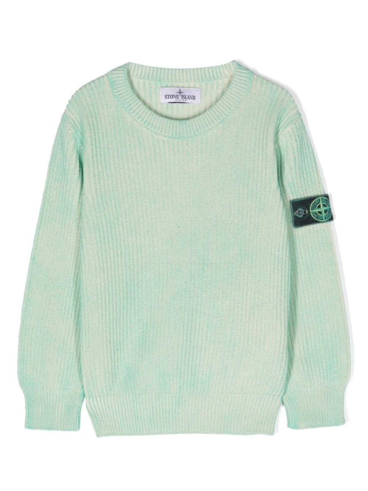 Stone Island Junior Compass Patch Jumper, Green