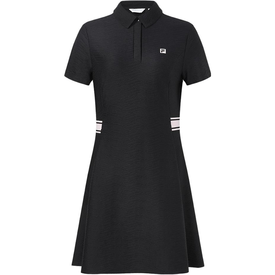 FILA Women's Shorts Dress with Sleeves, Black