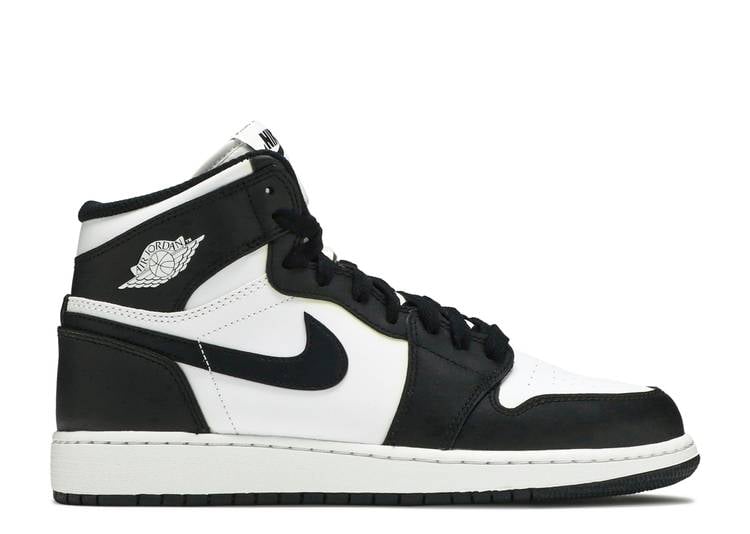 حذاء رياضي AIR JORDAN 1 RETRO HIGH OG BG 'BLACK WHITE' 2014، أسود