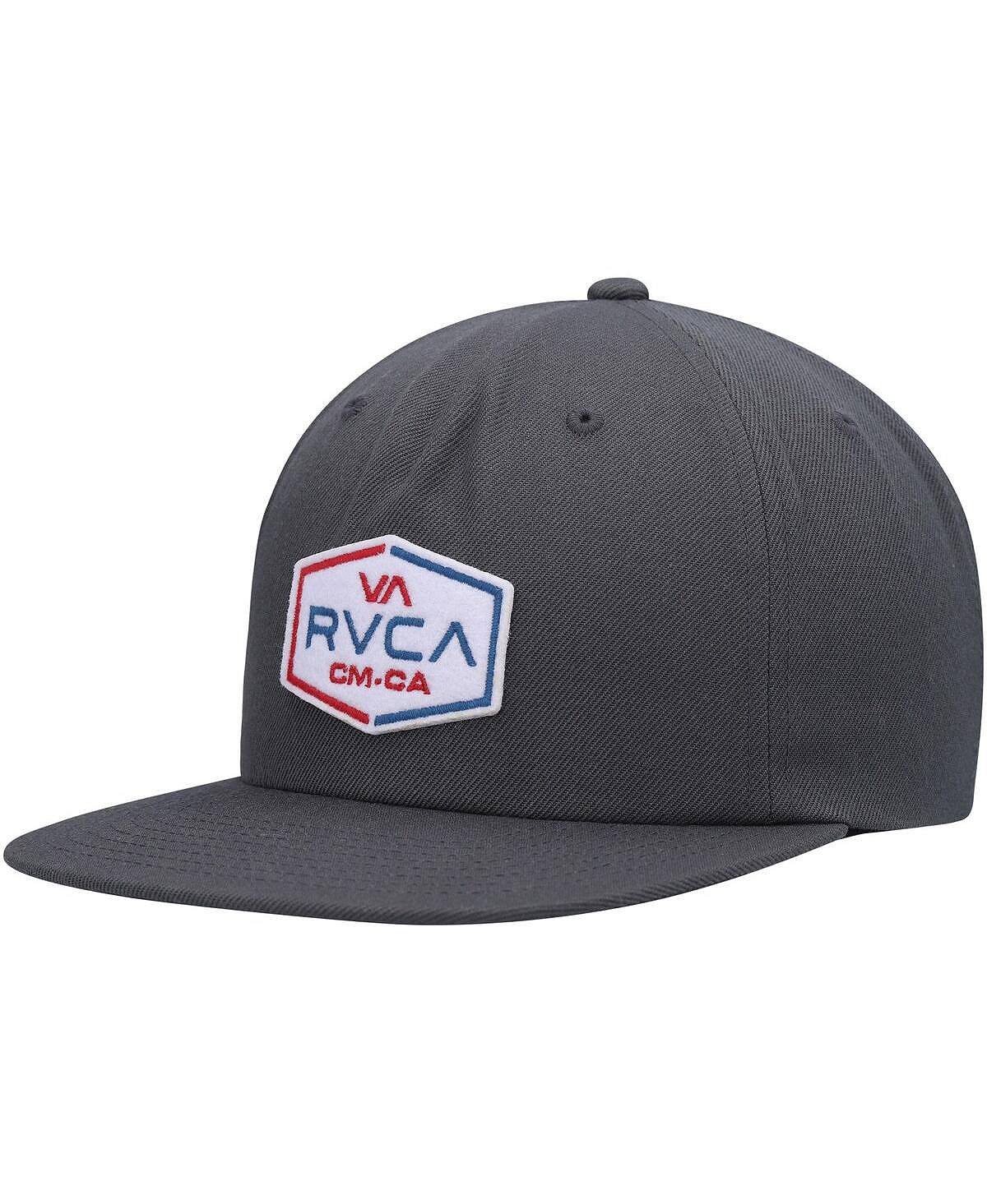 Men's Dark Gray Snapback Layover RVCA Cap