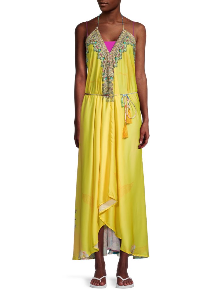 Ranee'S Floral Cami Maxi Dress, Yellow