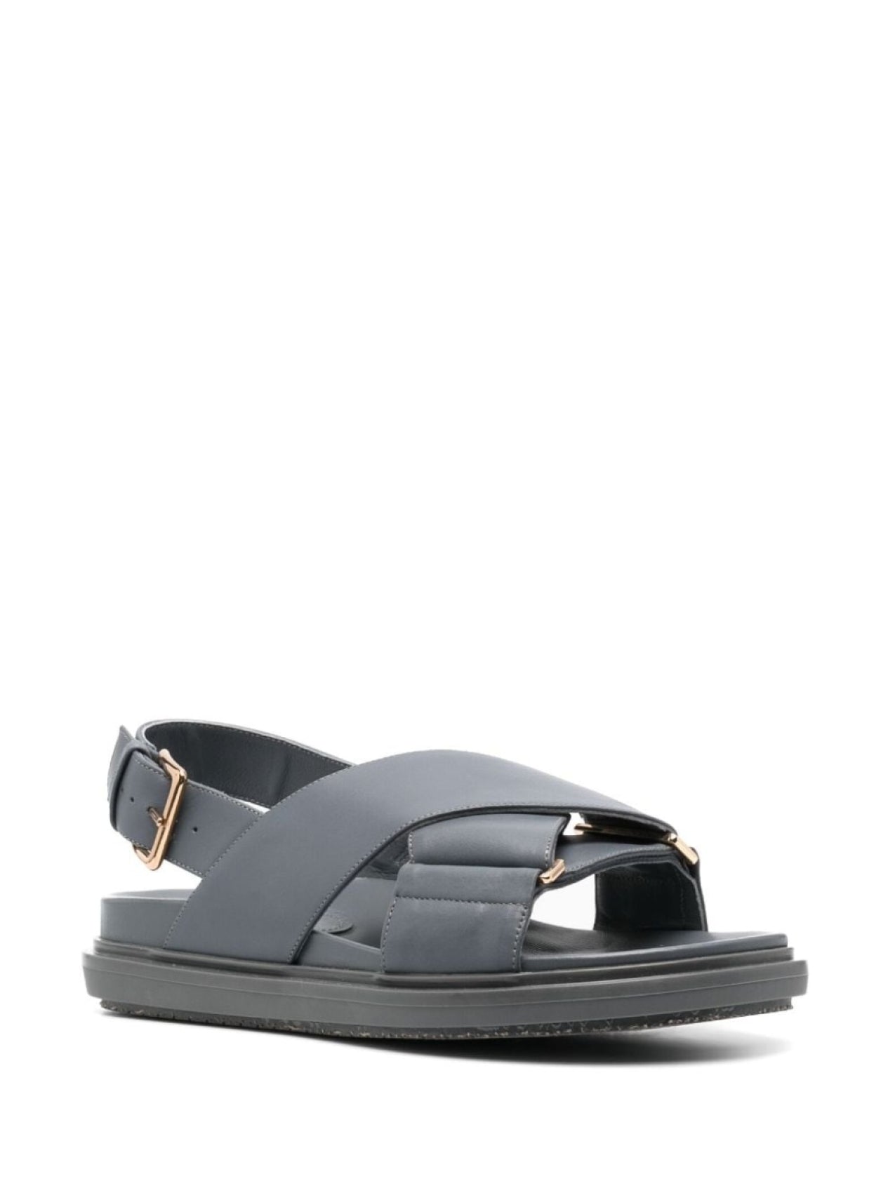 Marni Fussbett Cross Strap Sandals Blue